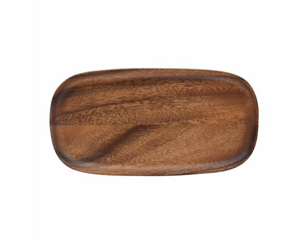 Acacia Wood Tray/Long Appetiser Board for Sugar and Cream