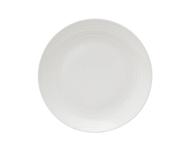 Coupe Dinner Plate White Grain