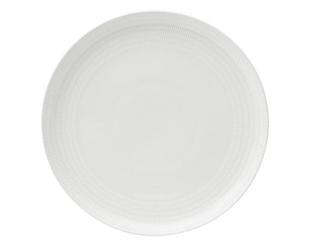 Pizza Plate White Grain